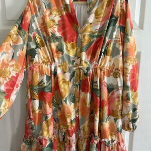 Jodifl Long Sleeve Floral Dress